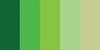 Greens (5 Colors) - Quilling Paper Mixed Colors .125" 100/Pkg