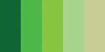 Greens (5 Colors) - Quilling Paper Mixed Colors .125" 100/Pkg