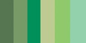Greens (6 Colors) - Quilling Paper Mixed Colors .25" 100/Pkg