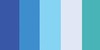 Blues (5 Colors) - Quilling Paper Mixed Colors .25" 100/Pkg