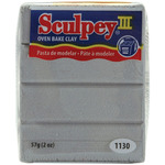 Silver - Sculpey III Polymer Clay 2oz