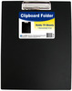 Black - Vinyl Clipboard Folder 12.75"X9"