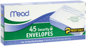 Security #10 - Boxed Peel and Stick Envelopes 4.125"X9.5" 45/Pkg