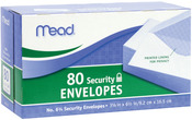 Security #6 - Boxed Envelopes 3.625"X6.5" 80/Pkg