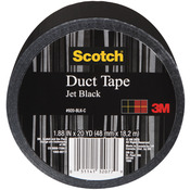 Jet Black - Scotch Solid Color Duct Tape 1.88:x20yd