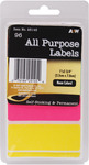Neon All Purpose 1"X2.75" 96/Pkg - Labels