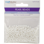 4mm White 480/Pkg - Pearl Beads Value Pack