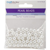 8mm White 80/Pkg - Pearl Beads Value Pack