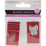 Beading Needles Size 10 6/Pkg W/Threader