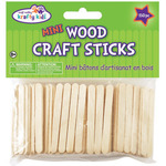 Mini Craft Sticks - Natural 2.125" 150/Pkg