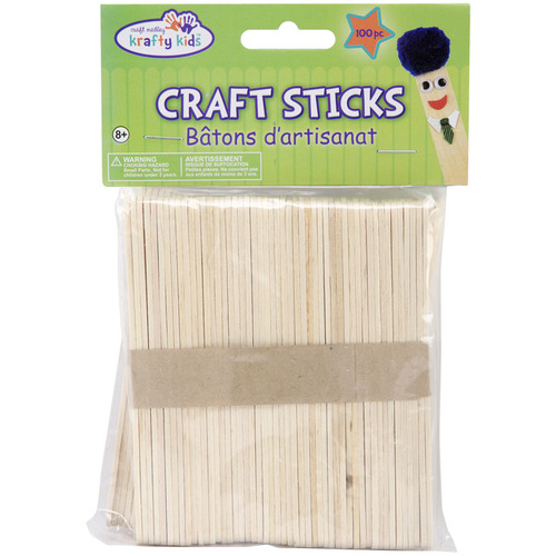 Mini Craft Sticks Natural 2.125 150/Pkg