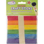 Colored 4.5" 100/Pkg - Craft Sticks
