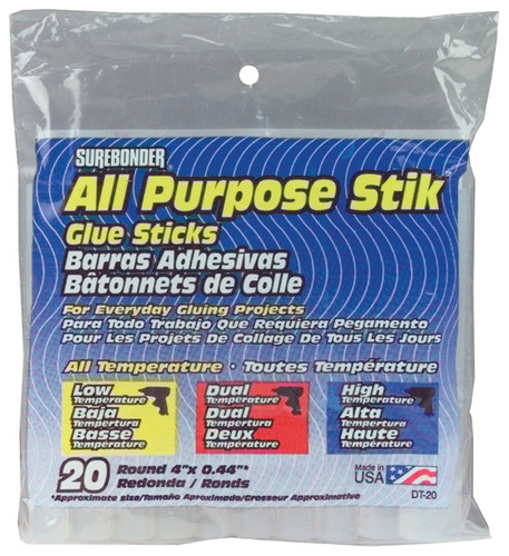 All Purpose Stik Glue Sticks-7/16X4 50/PKG