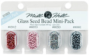 02012, 00553, 00283 & 00081 - Mill Hill Glass Seed Beads Mini Packs 830mg 4/Pkg