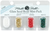 00479, 00557, 00968 & 00332 - Mill Hill Glass Seed Beads Mini Packs 830mg 4/Pkg