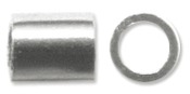 Silver Plated - Crimp Tubes Size #2 1.5 Grams/Pkg