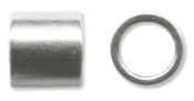 Silver Plated - Crimp Tubes Size #3 1.5 Grams/Pkg