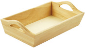 Paintable Wooden Tray W/Handles