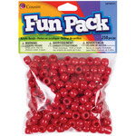 Red - Fun Pack Acrylic Pony Beads 250/Pkg