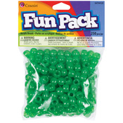 Green - Fun Pack Acrylic Pony Beads 250/Pkg
