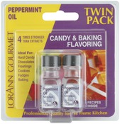 Peppermint Oil - Candy & Baking Flavoring .125oz Bottle 2/Pkg