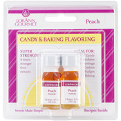 Peach - Candy & Baking Flavoring .125oz Bottle 2/Pkg