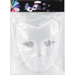 White - Paper Mask-It Form Full Face 7.5"X8.25" 1/Pkg
