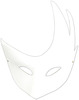White - Paper Mask-It Form Half Face 7"X8.5" 1/Pkg
