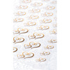 Gold Double Heart - Clear Stickers 53/Pkg
