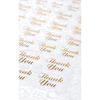 Gold Thank You - Clear Stickers 47/Pkg