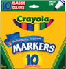 Classic Colors 10/Pkg - Crayola Broad Line Markers