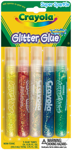 Crayola Washable Glitter Glue Pens .35oz