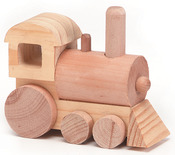 Train 4.5"X1.75" - Wood Toy Kit