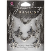 Mixed Shapes Silver 12/Pkg - Jewelry Basics Metal Charms
