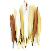 Earth Mix - Duck Quill Feathers 3" 24/Pkg