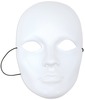 White - Mask-It Form Full Male Face 8.5"