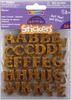 Alphabet-Gold - Foam Glitter Stickers 55/Pkg