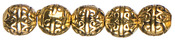 Gold Scroll - Jewelry Basics Metal Beads 8mm 24/Pkg