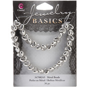 Silver Puffed Heart - Jewelry Basics Metal Beads 9mm 36/Pkg