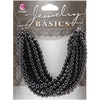 Black Opaque Round - Jewelry Basics Glass Beads 4mm 300/Pkg