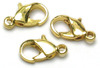 Gold Lobster Claws 7mm-9mm - Jewelry Basics Metal Findings 24/Pkg