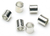 Silver Crimp Tubes 2mm - Jewelry Basics Metal Findings 500/Pkg