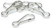 Silver Lanyard Hooks - Jewelry Basics Metal Findings 50/Pkg