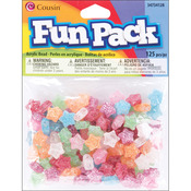 Assorted Glitter - Fun Pack Acrylic Star Beads 125/Pkg