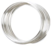 Silver Plated/Approx 30 Loops - Memory Wire Bracelet .5oz/Pkg
