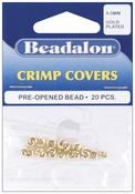 Gold Plated - Crimp Covers 4mm 20/Pkg