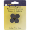 Round Ceramic Magnets 8/Pkg - .75"
