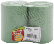 Green - Dry Foam Mug Inserts 2.625"X3.75" 2/Pkg