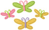 Butterfly With Stitches - Felties Stickers 34/Pkg