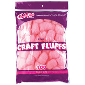 Pink - Craft Fluffs 4oz Bag 100/Pkg